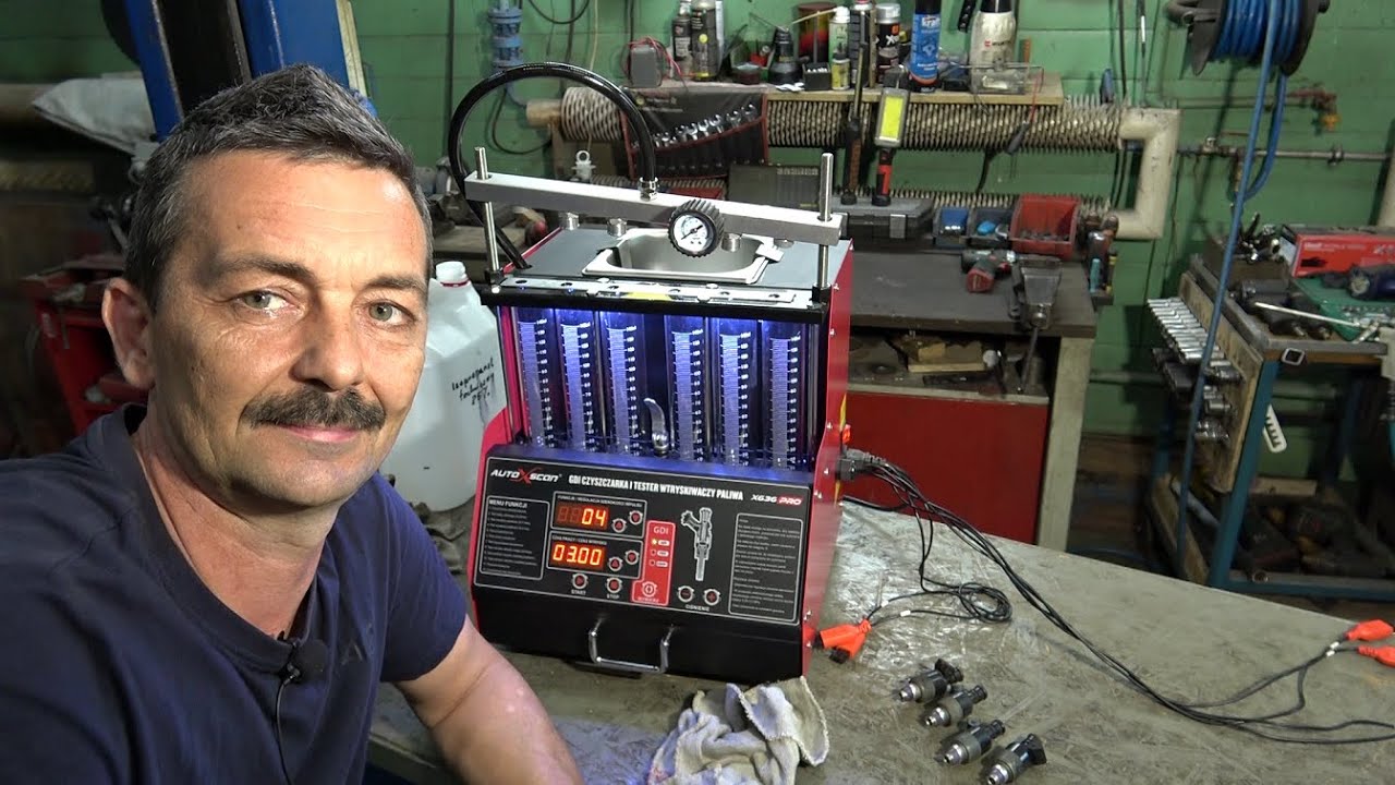 Test wtryskiwaczy benzyny maszyną X636 pro od AutoXscan