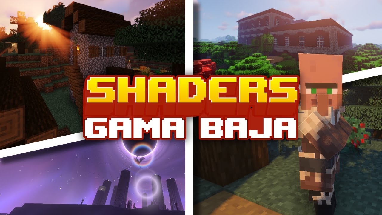 ✅ SHADERS para MINECRAFT GAMA ULTRA BAJA 2025✅
