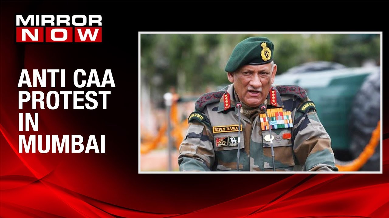 Army General Bipin Rawat SLAMS students protest against CAA;says they lead masses to carry out arson