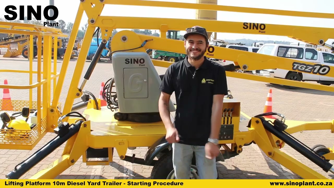 Sino Plant Lifting Platform 10m Diesel Yard Trailer – User Manual