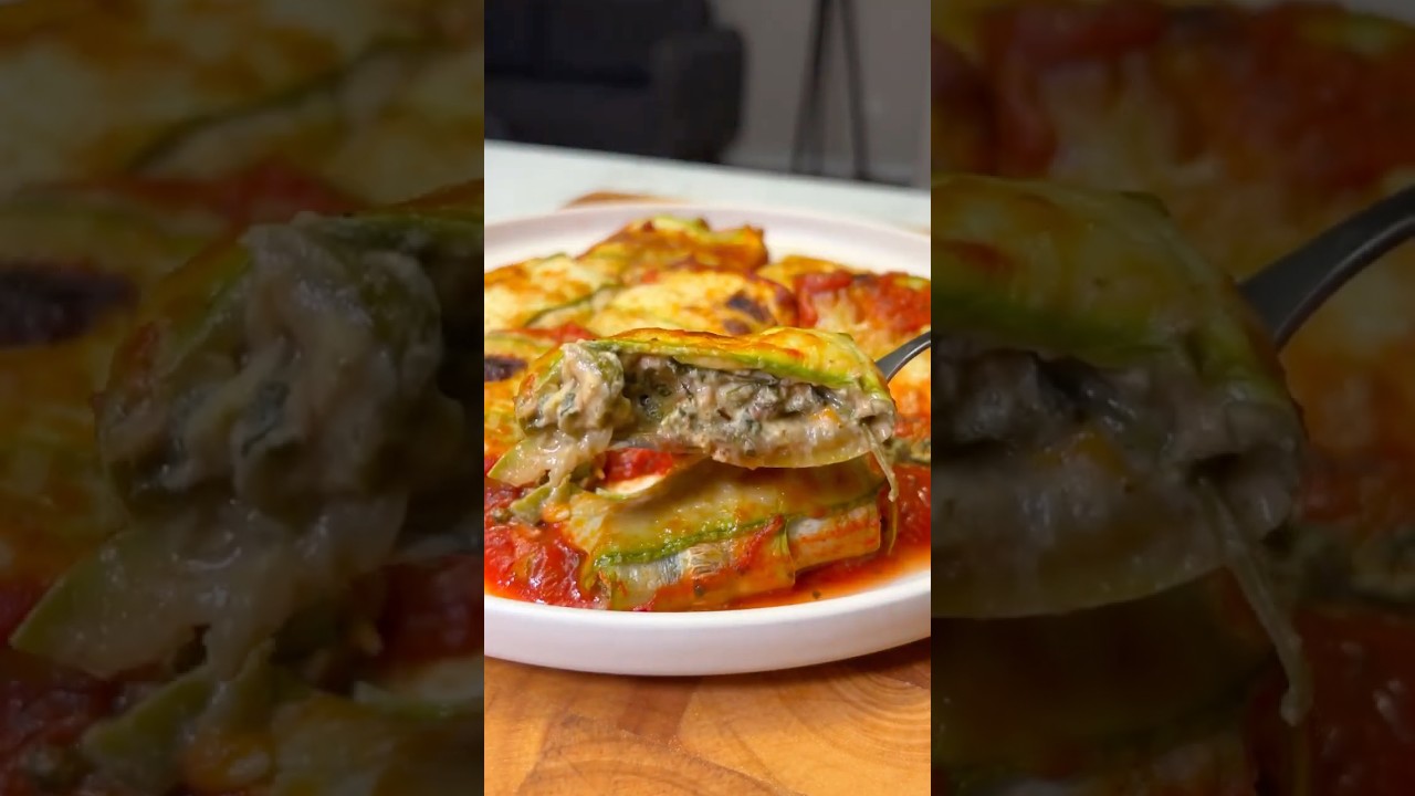 Zucchini Pasta That Actually Tastes Good #plantbased #dinner