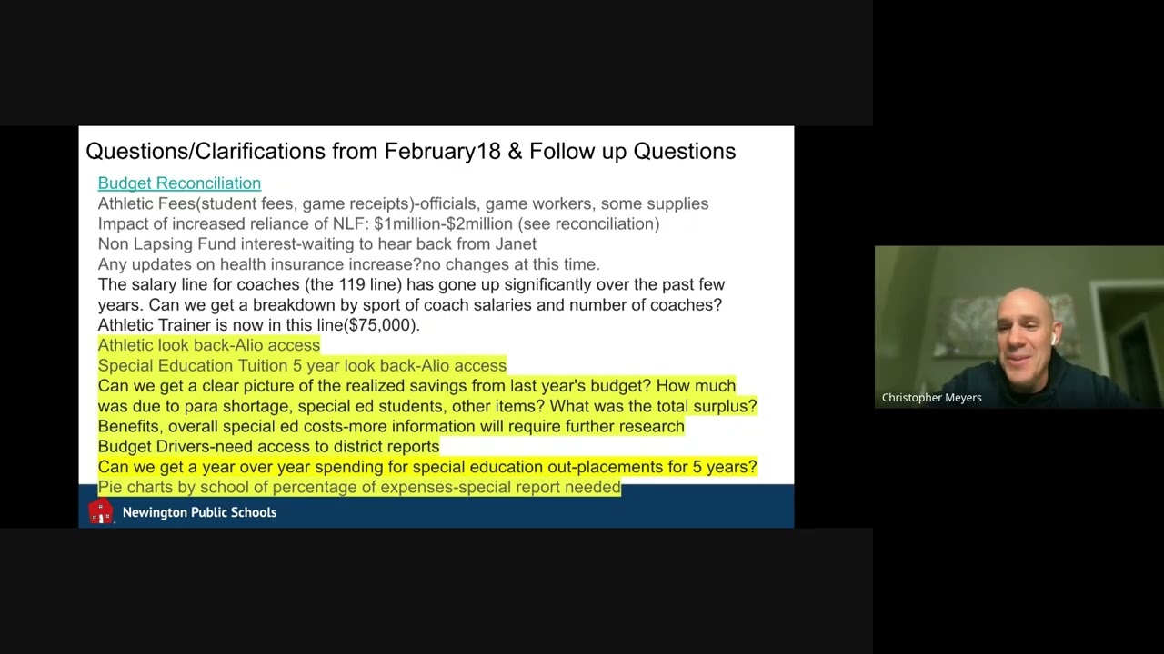 NPS BOE Meeting - Budget Work Session (2/23/2026)