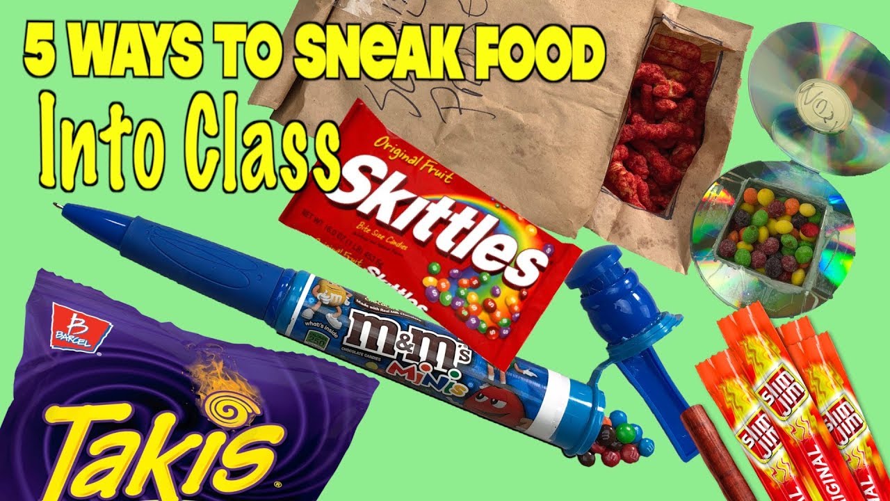 5 Smart Ways To Sneak Food and Candy Into Class: Part 24 - SCHOOL LIFE HACKS | Nextraker