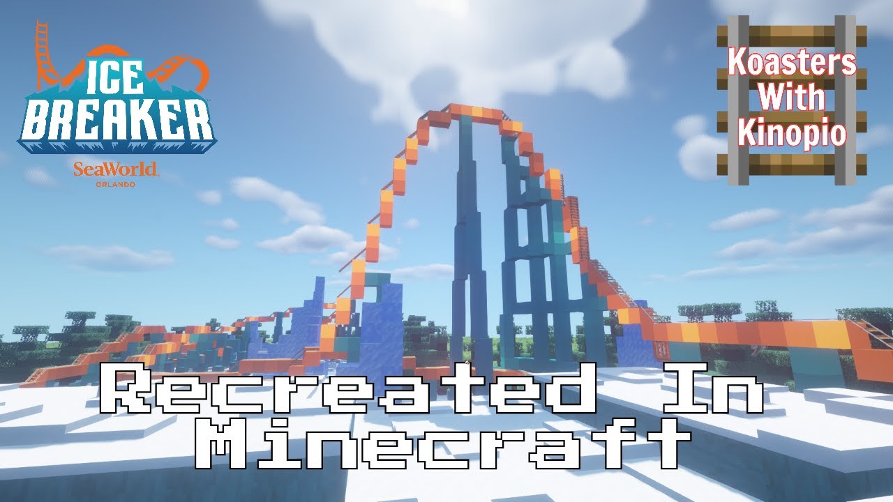 Ice Breaker - SeaWorld Orlando || Minecraft Roller Coaster