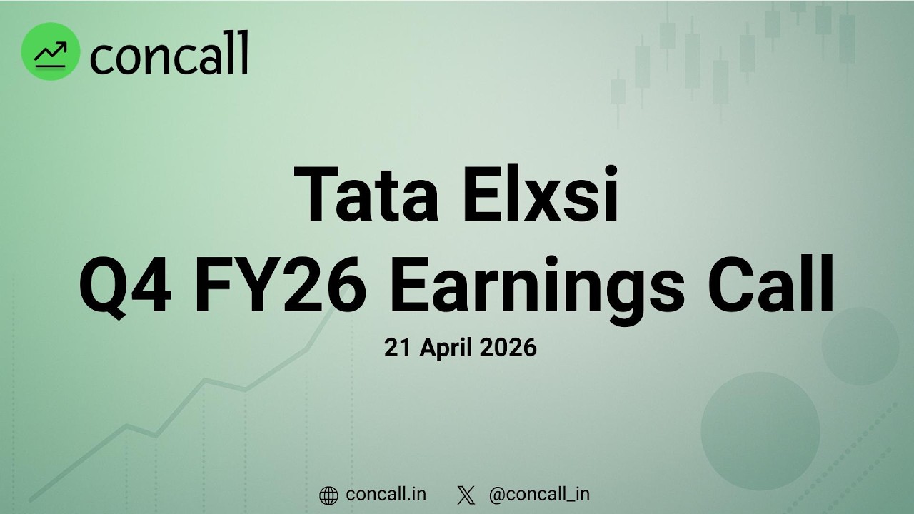 Tata Elxsi Ltd Q4 FY26 Earnings Conference Call | Concall.in