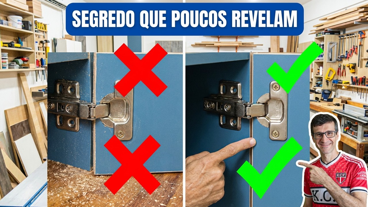 COMO INSTALAR DOBRADIÇA SUPER ALTA COM MUITA FACILIDADE