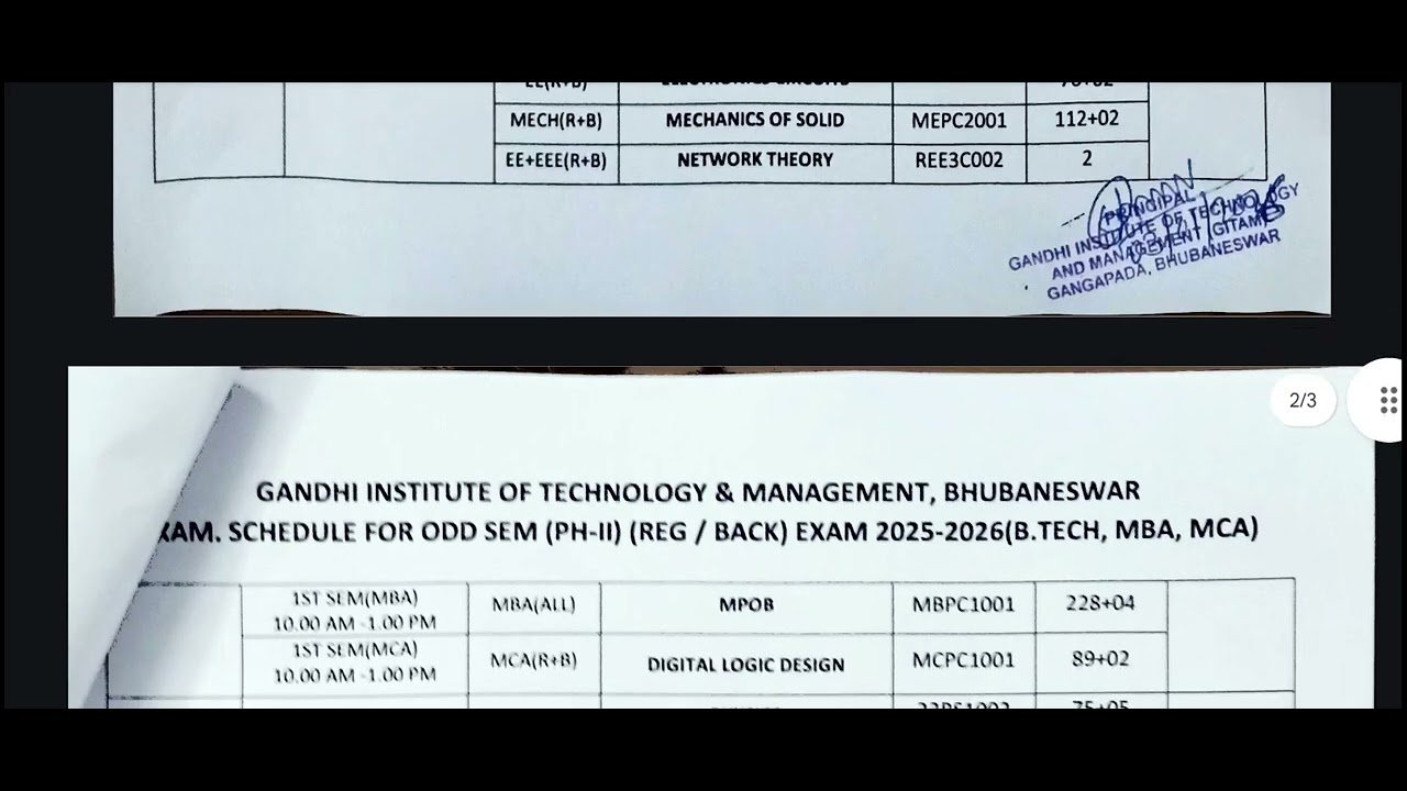 BPUT 3rd Semester Mechanical Exam January | Regular & Black Paper | Important Update