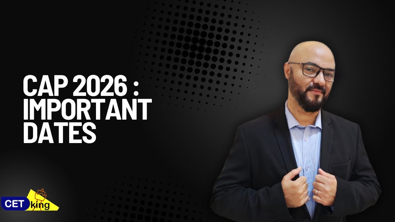 CET 2026 CAP Rounds Start Today! Important Dates You Must Know