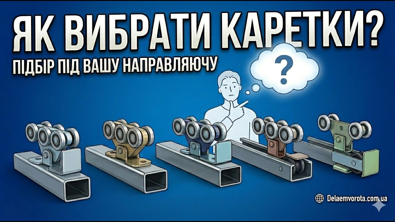 Что нужно знать при покупке кареток для откатных ворот для замены. www.delaemvorota.com.ua