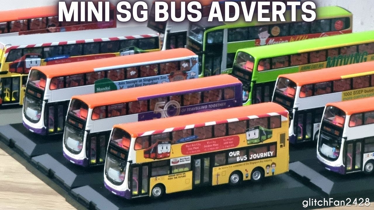 Top 5 Real Life Singapore Bus Ads Recreated for Model Buses!