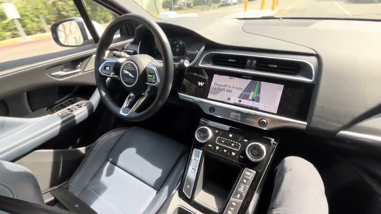 Waymo Jaguar self-driving (robotaxi) car in Los Angeles