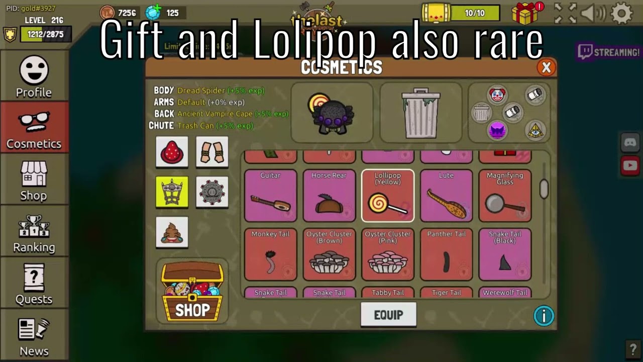 lvl 216 Showcase (Thelast.io)
