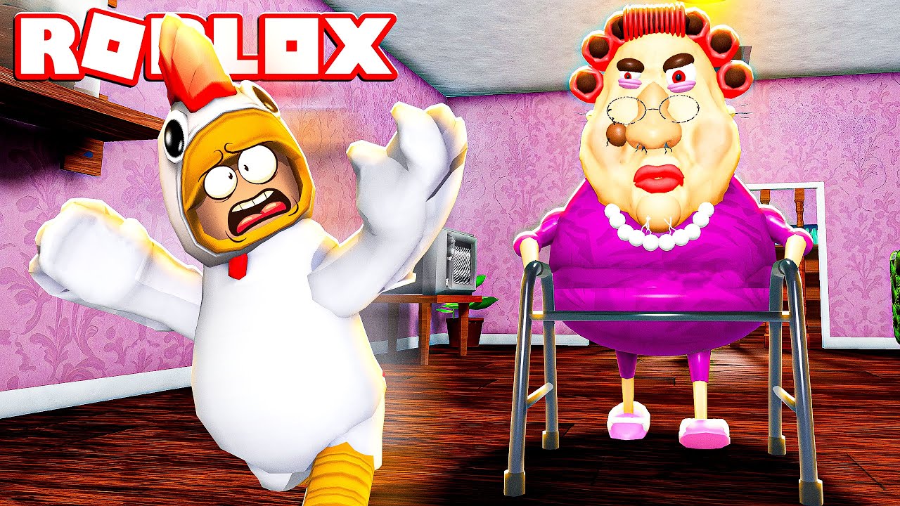 SCAPPIAMO DALLA NONNA CATTIVA DI ROBLOX!!