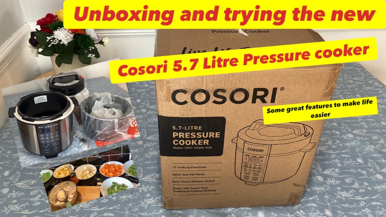 Cosori 5.7 Litre 9 in 1 multi cooker/pressure cooker. Some really useful features.