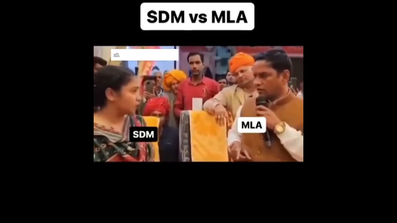 SDM and MLA in Rajasthan #kalesh #argument #politics #mla