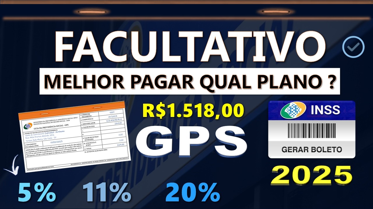 Como PREENCHER a GPS pelo carnê laranja e PAGAR o INSS pela INTERNET - CONTRIBUINTE FACULTATIVO 2025