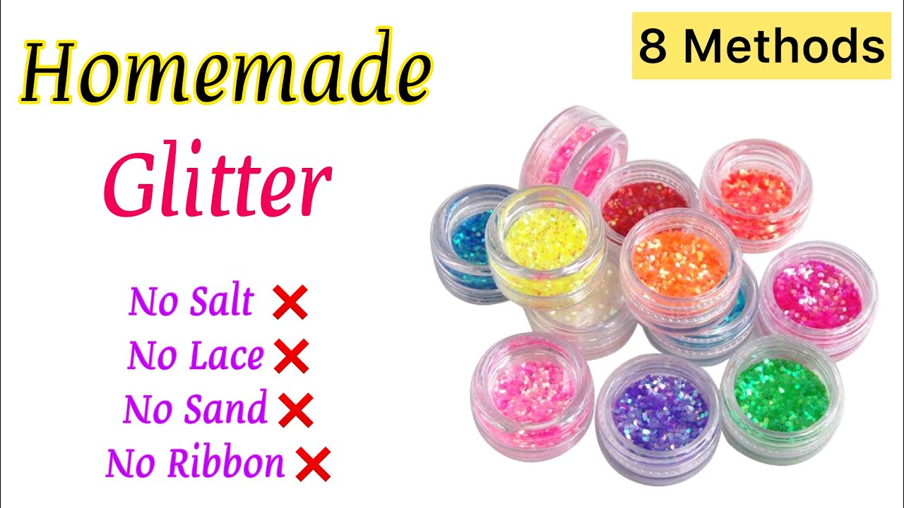 How to make glitter at home || glitter homemade || DIY glitter || handmade glitter || glitter powder
