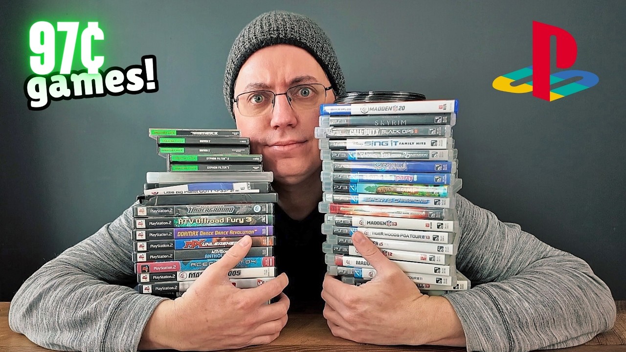 I Bought All These PlayStation Games for $0.97 Each | Video Game Flips