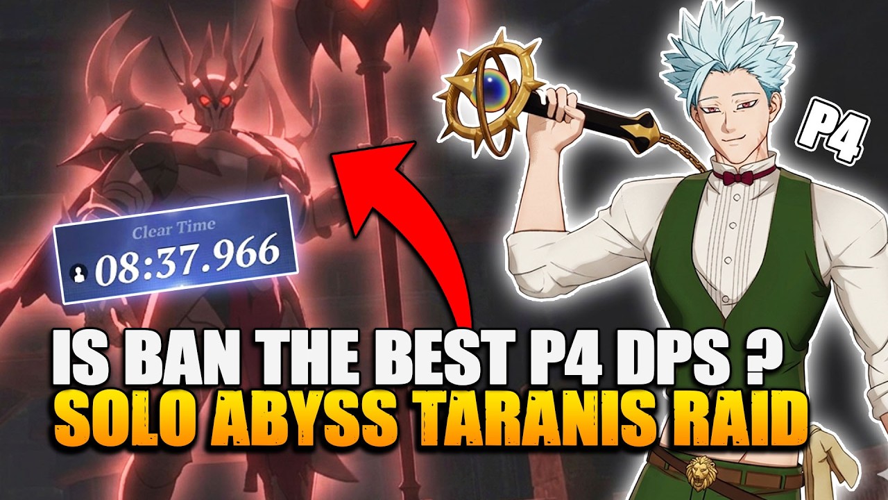 All Bosses Solo Clear with P4 Nunchaku Ban | Abyss Taranis Raid | The Seven Deadly Sins: Origin