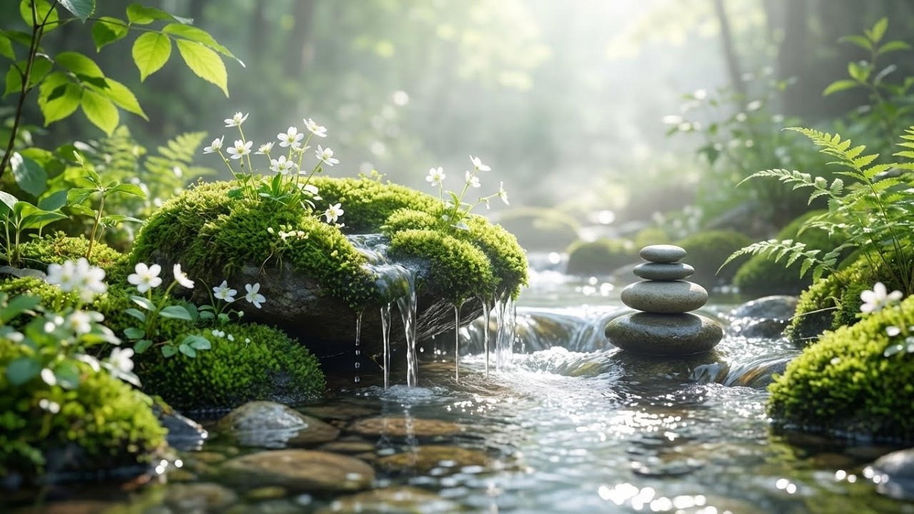 Gentle Stream Moments | Soft Piano for Calm Relaxation (3 Hours)