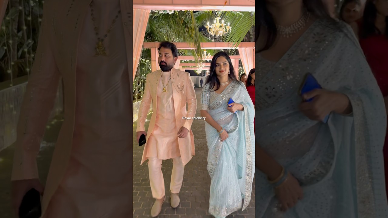 Shivabalaji With Wife Madhumitha At private reception in Hyderabad
