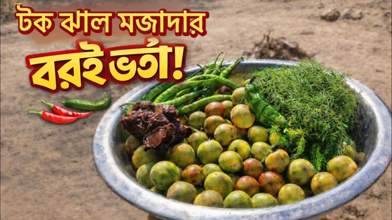 গ্রামের টকঝাল বরই ভর্তা | Authentic Boroi Vorta Recipe | ASMR | AK Earthscapes 