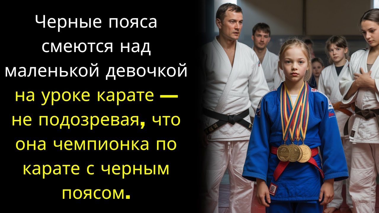 Черные пояса смеются над маленькой девочкой на уроке карате — не подозревая, что она чемпионка по...