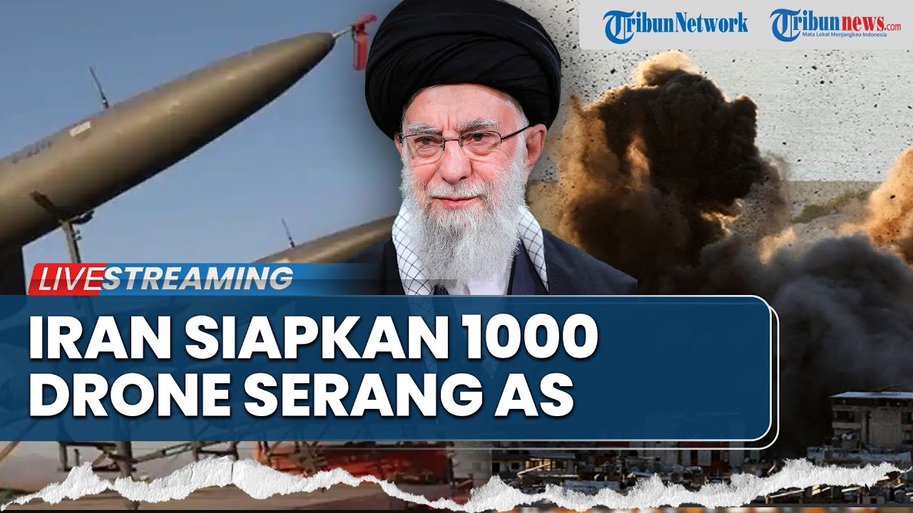 🔴Iran Siap Kerahkan 1000 Drone Canggih Serang Pangkalan Militer AS, Perang di Depan Mata!
