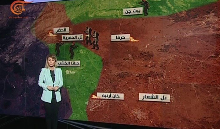 سير المعارك الدائرة في ريف القنيطرة الشمالي