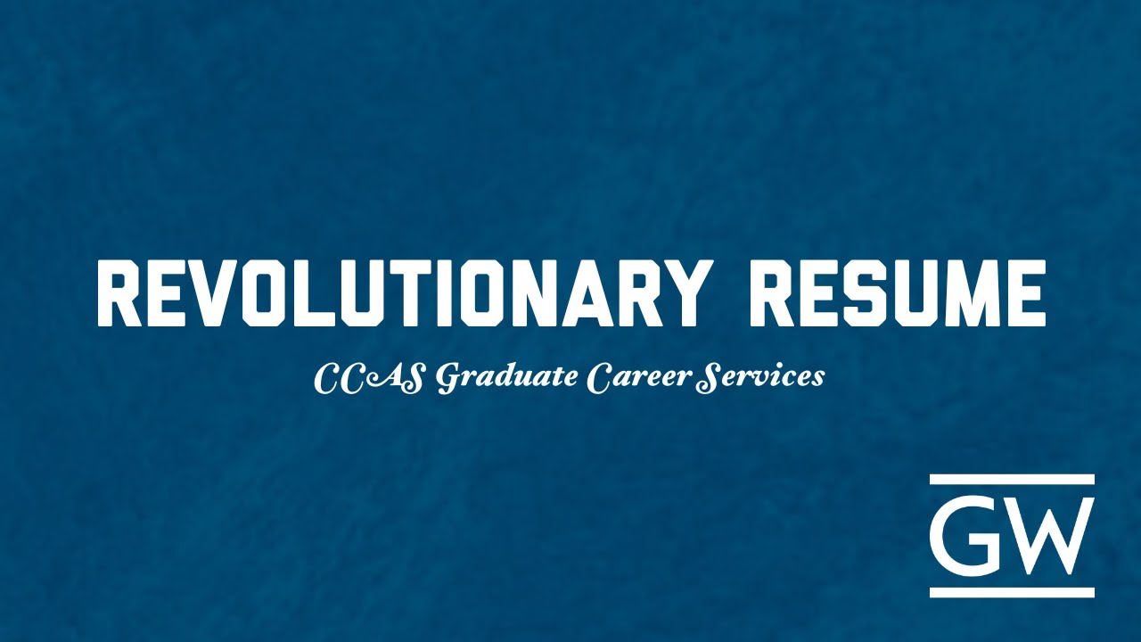 Revolutionary Resume - Spring 2026