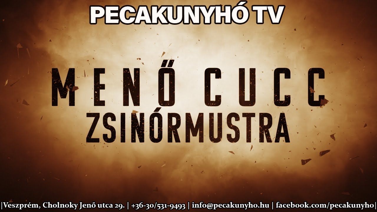 PecakunyhóTV - MENŐ CUCCOK - Zsinórmustra