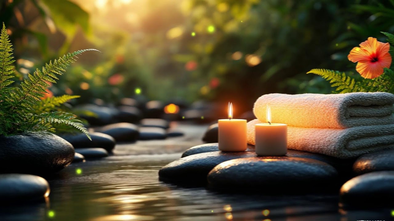Relaxing Spa Music 🌻 Total Relaxation,Stress Release,Insomnia Cure,Healing Peaceful Water Music 33