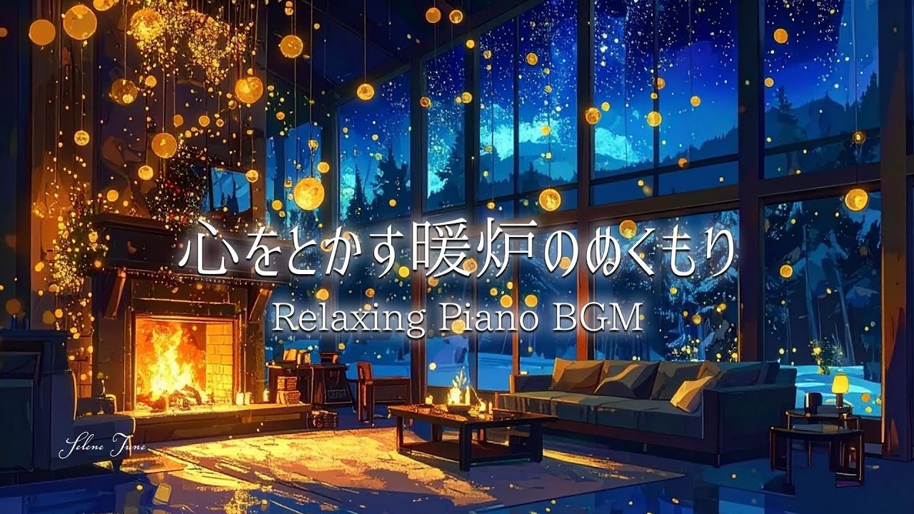 【集中用ピアノBGM】思考が深く澄みわたる、暖炉のある書斎の時間｜Calm Piano for Deep Focus & Study