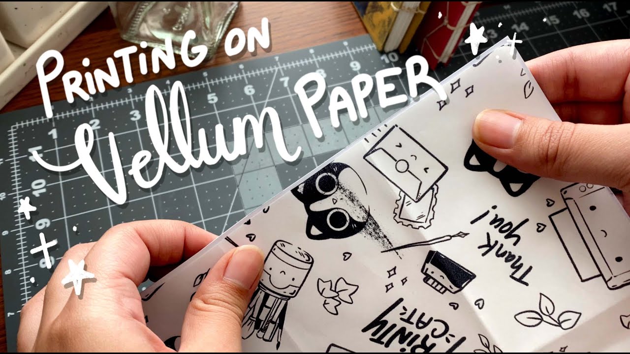 Printing My Brand Pattern On Vellum Paper | Etsy Shop Packaging :D