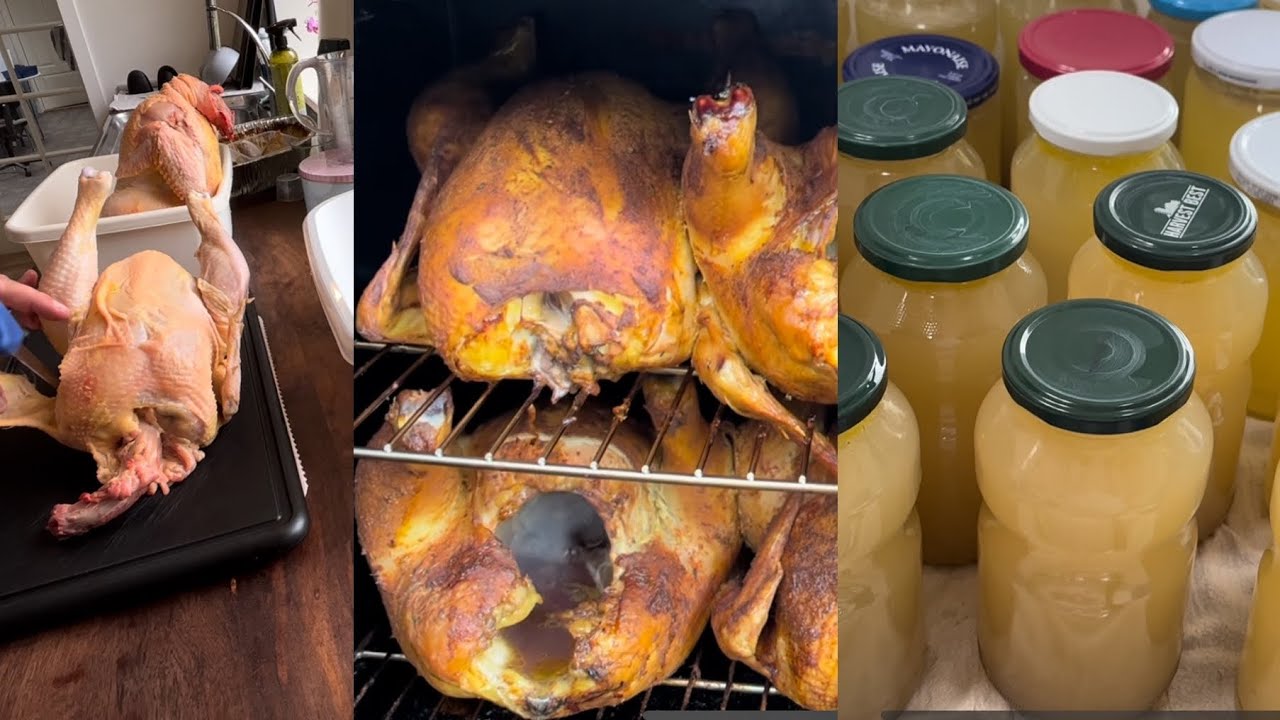 Dagene efter slagtning - røgning af kyllinger, partering, bone broth mv. Del 2 af 2