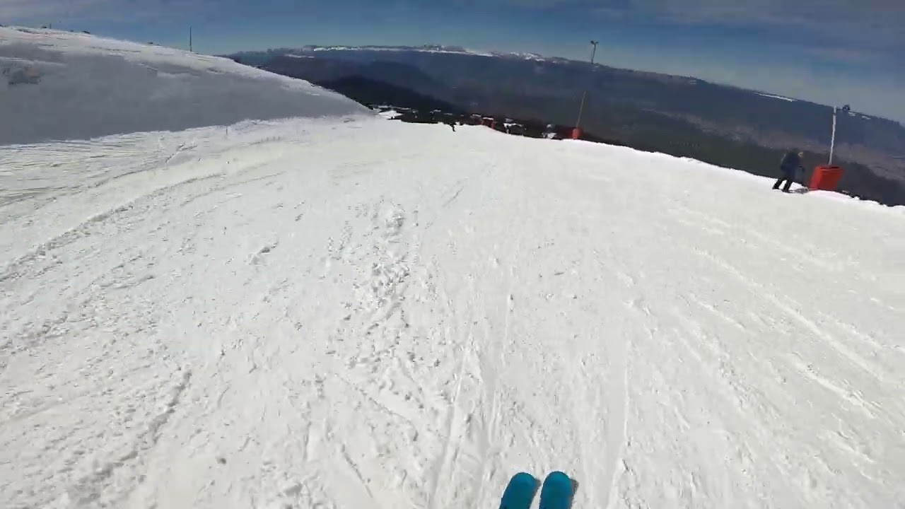 Ski à Chamrousse - piste bleu Perche