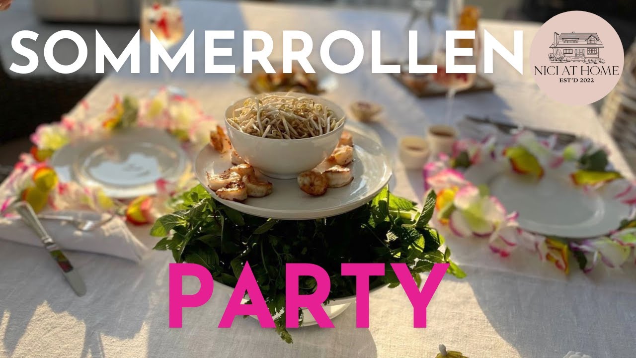 Sommerrollen Party zum selber rollen mit vielen Rezepten & Tipps für eine entspannte Party