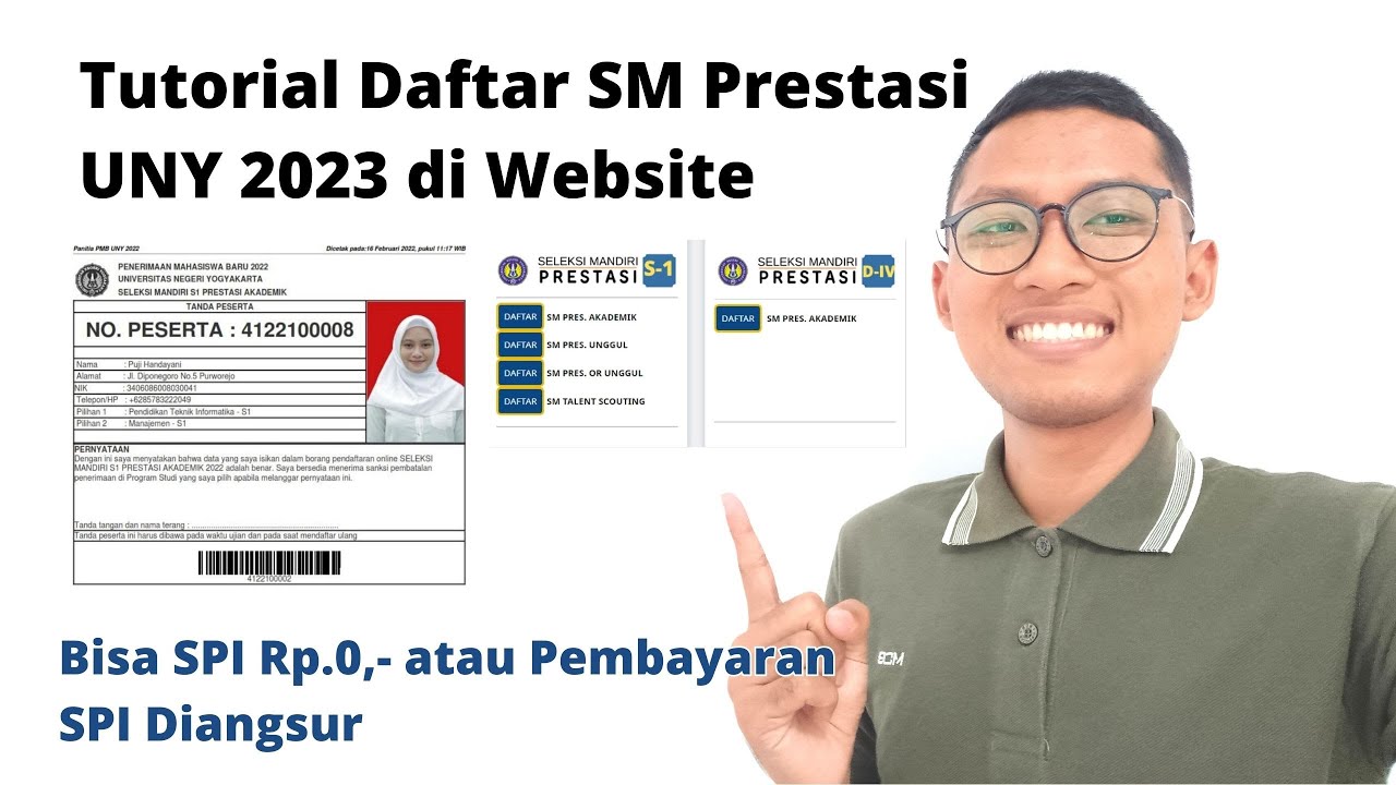 Cara Daftar SM Prestasi UNY 2023 di Website