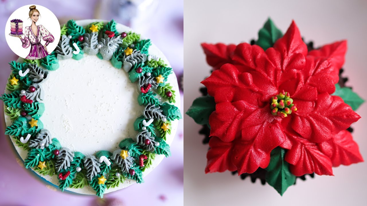 Amazing Christmas Cakes and Desserts Compilation! Wilton Tips | Russian Tip Nozzles | Cupcakes