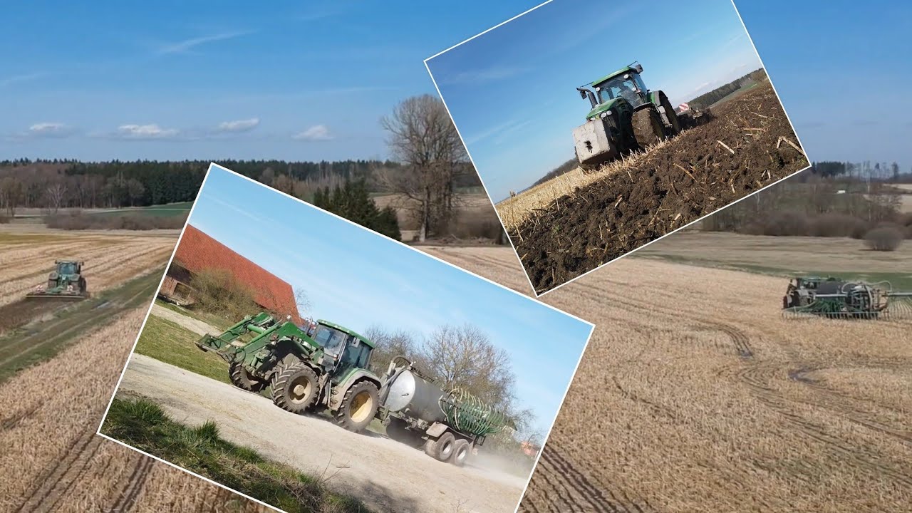 G&uuml;lle ausbringung 2020 John Deere7720 mit Helix 450 und 6910 im Einsatz