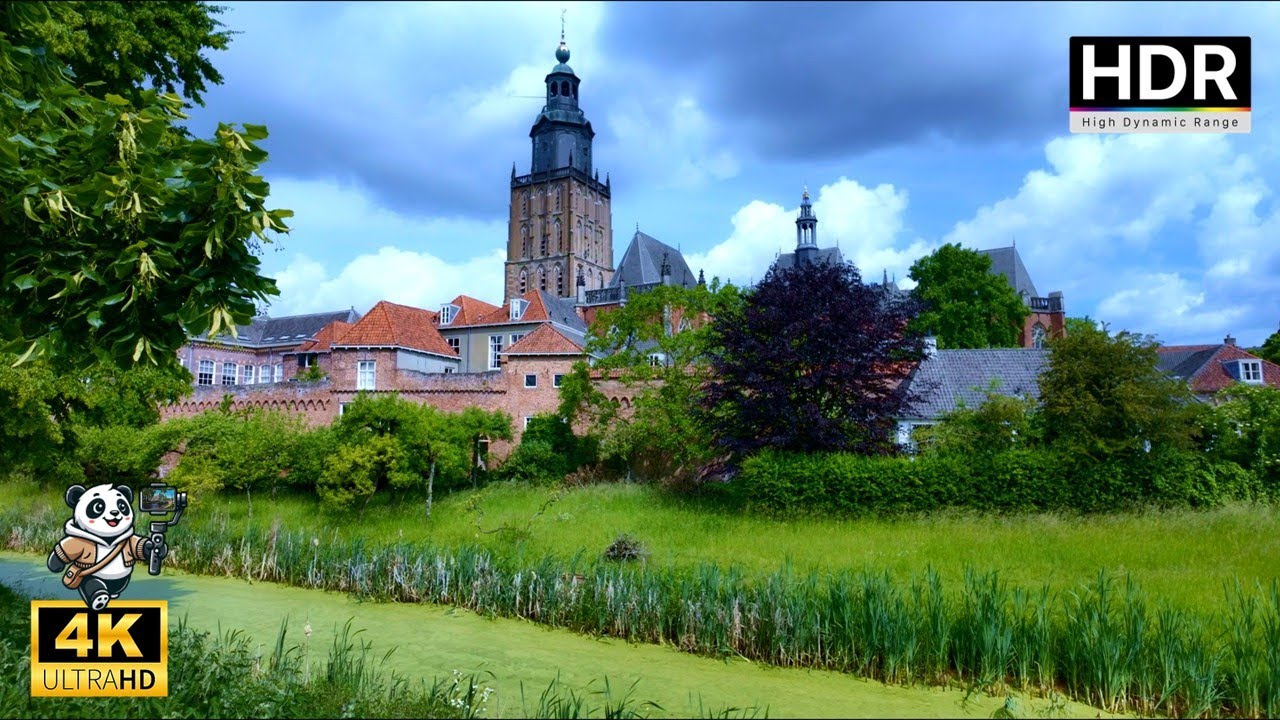 🇳🇱 Zutphen &ndash; Cloudy Spring Day Walk | Netherlands 2025 | 4K City Tour