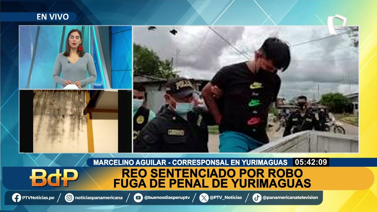 Reo escapa del penal de Yurimaguas: utiliza las canaletas para fugarse