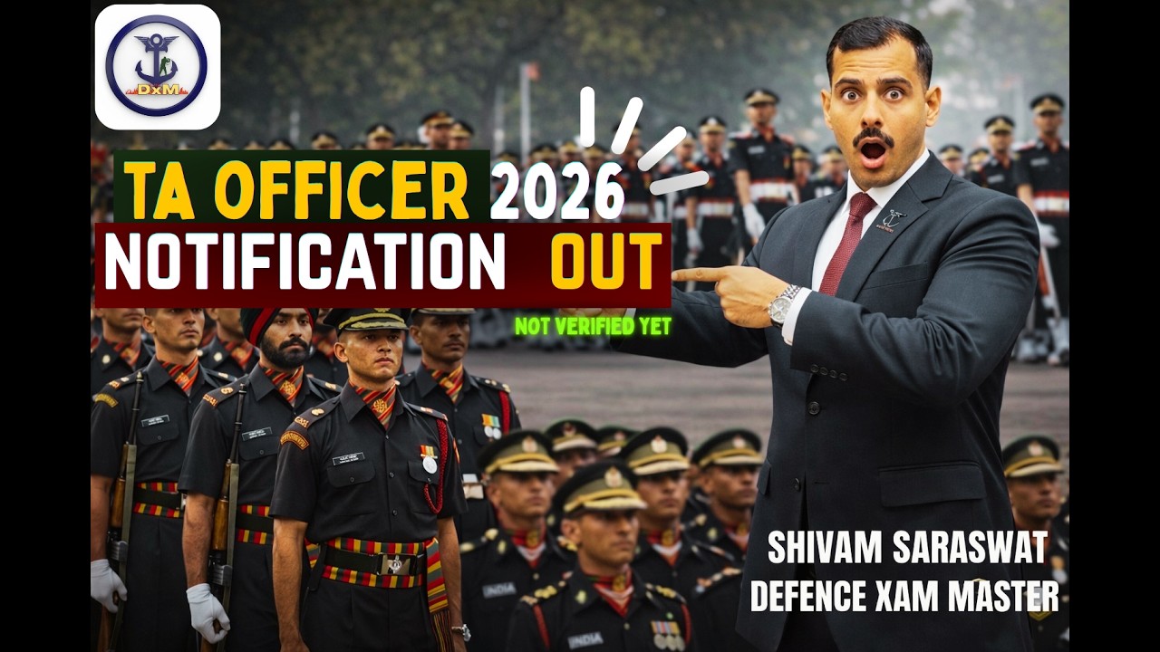 Territorial Army (TA) Officer Notification 2026 | Eligibility, Dates & Selection Process