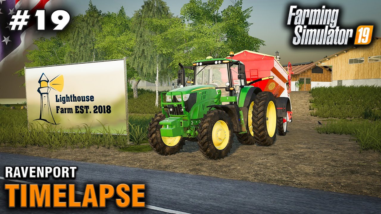 FS19 Timelapse Ravenport #19 lime Spreading