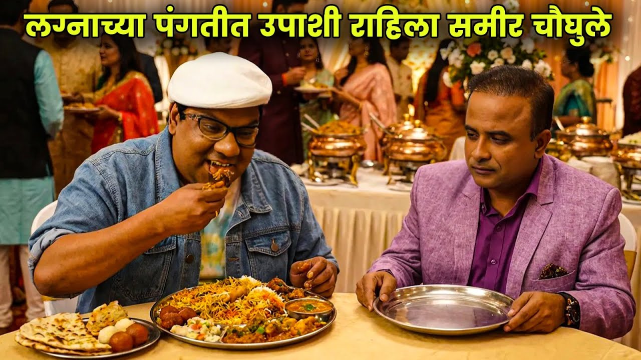लग्नाच्या पंगतीत उपाशी राहिला समीर चौघुले | Maharashtrachi Hasyajatra | New Marathi Comedy