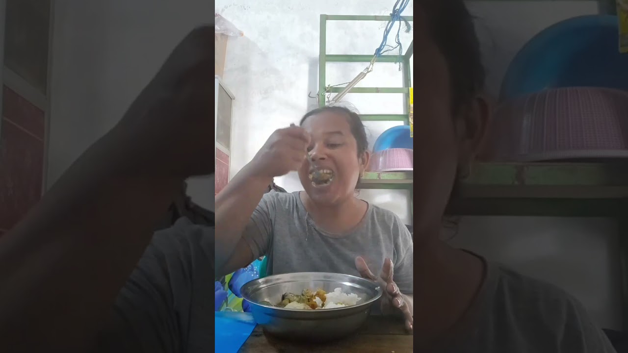 Habis masak terong langsung makan