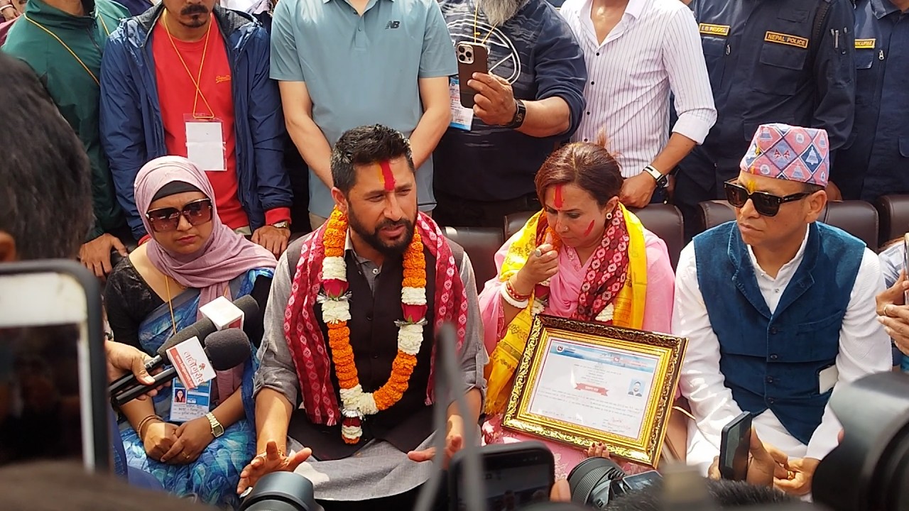 निर्वाचित भएपछि सम्बोधन गर्दै के भने रवि लामिछानेले?