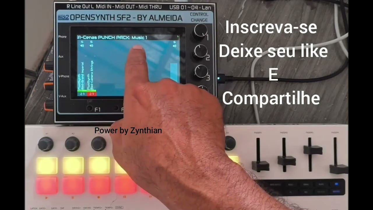 Editando cenas no OPENSYNTH SF2 com M-VAVE SMK 37 PRO. Parte 02 (final).