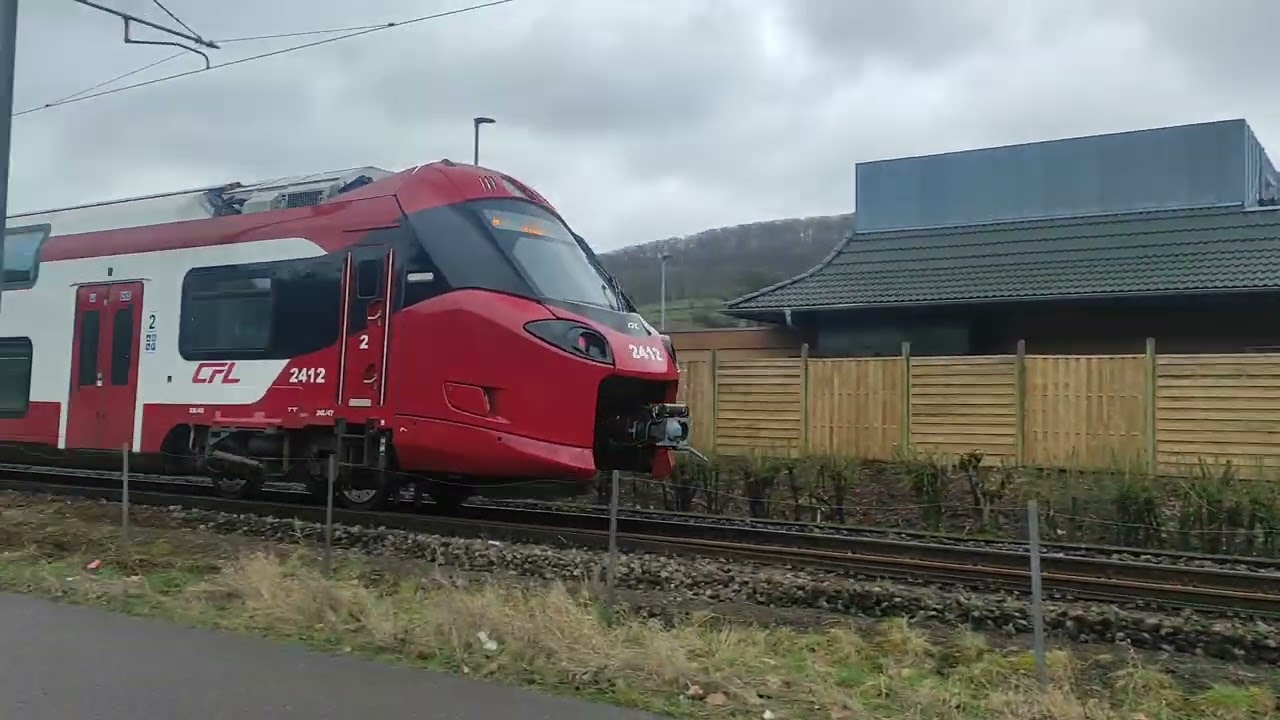 CFL 2412 Coradia on the short railway line from Ettelbruck to Diekirch