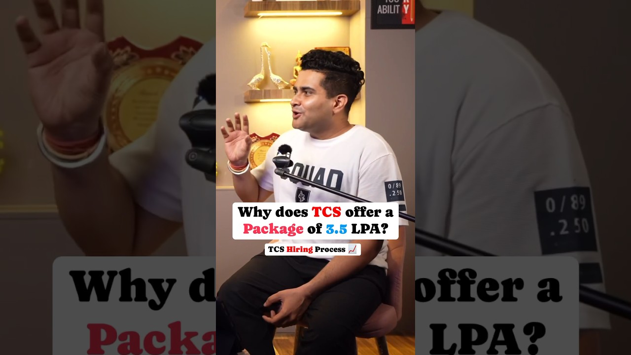 3.5L Package ❌ 11L Package for Fresher✅ TCS Hiring Process | Job market in 2024 #shorts